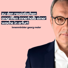 Zwei rassistische Angriffe in nur einer Woche | Interview mit Innenminister Georg Maier (SPD)