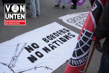 Grenzen töten Demonstration - Rückkehrzentren schließen