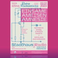 RR Reihe Radiostücke - EINSAME AMEISEN AMNESIE. Ein Klangcomic frei nach Anestis Logothetis