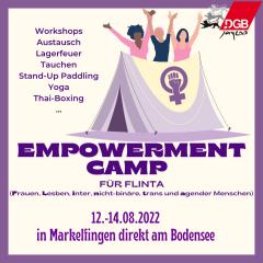 Empowerment Camp für FLINTA am Bodensee