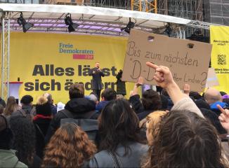 "Alles lässt sich ändern" - Wahlkampfveranstaltung von Christian Lindner in Freiburg
